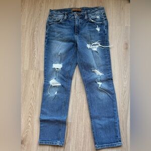 Women Joes The Billie Crop boyfriend slip crop Blue Jeans - Casual Ripped Denim